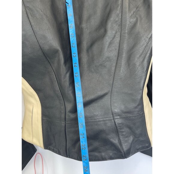 NWT Hein Gericke Women's Leather Motorcycle Jacket Sz 10 - Picture 8 of 11